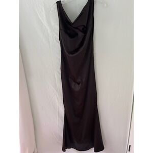 Sleek Black Sleeveless Maxi Dress Formal‎ Evening Gown Party Cocktail